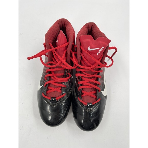 Nike Zoom Air Alpha‎ Talon Football Cleats Men's Sz 12 Red / Black Promo Sample - Picture 7 of 14